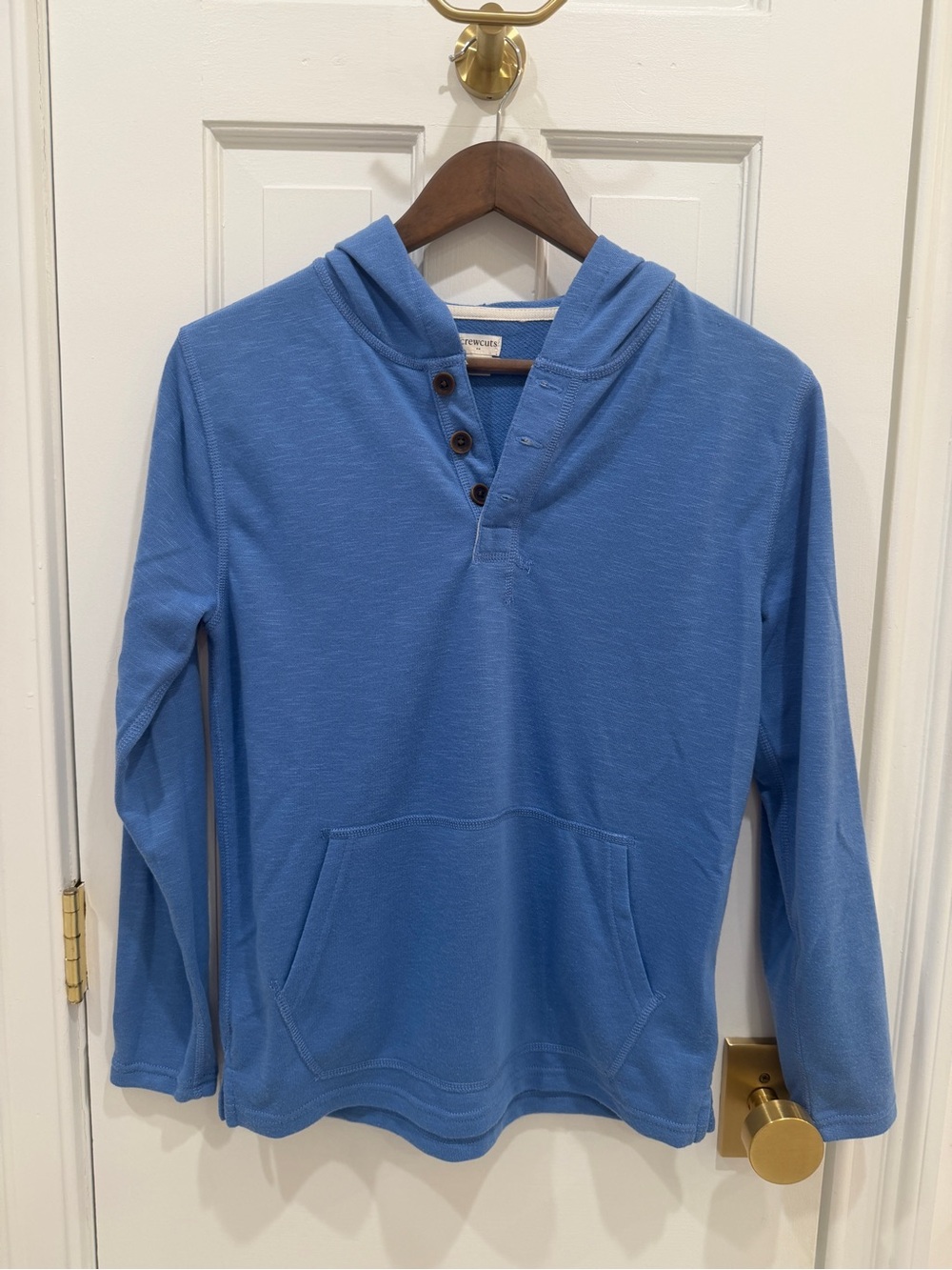 Crewcuts J.Crew Boys Blue Hoodie Sweatshirt Size XL 12-14 NWOT